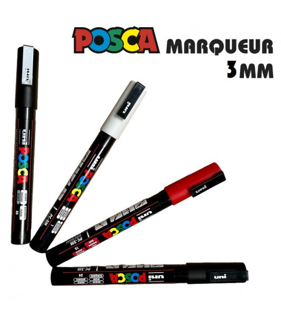 POSCA lakmarker – fijne punt 1,2 mm in 4 kleuren