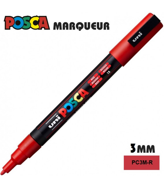 POSCA lakmarker – fijne punt 1,2 mm in 4 kleuren