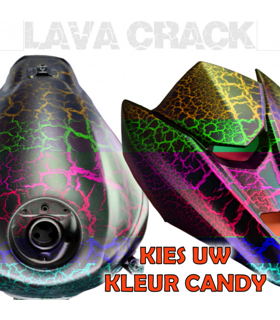 Complete Lava Crack verf kit voor motor – kleur naar keuze